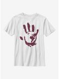 Marvel The Falcon And The Winter Soldier Bloody Hand Youth T-Shirt, WHITE, hi-res