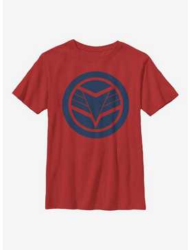 Marvel The Falcon And The Winter Soldier Blue Shield Youth T-Shirt, , hi-res