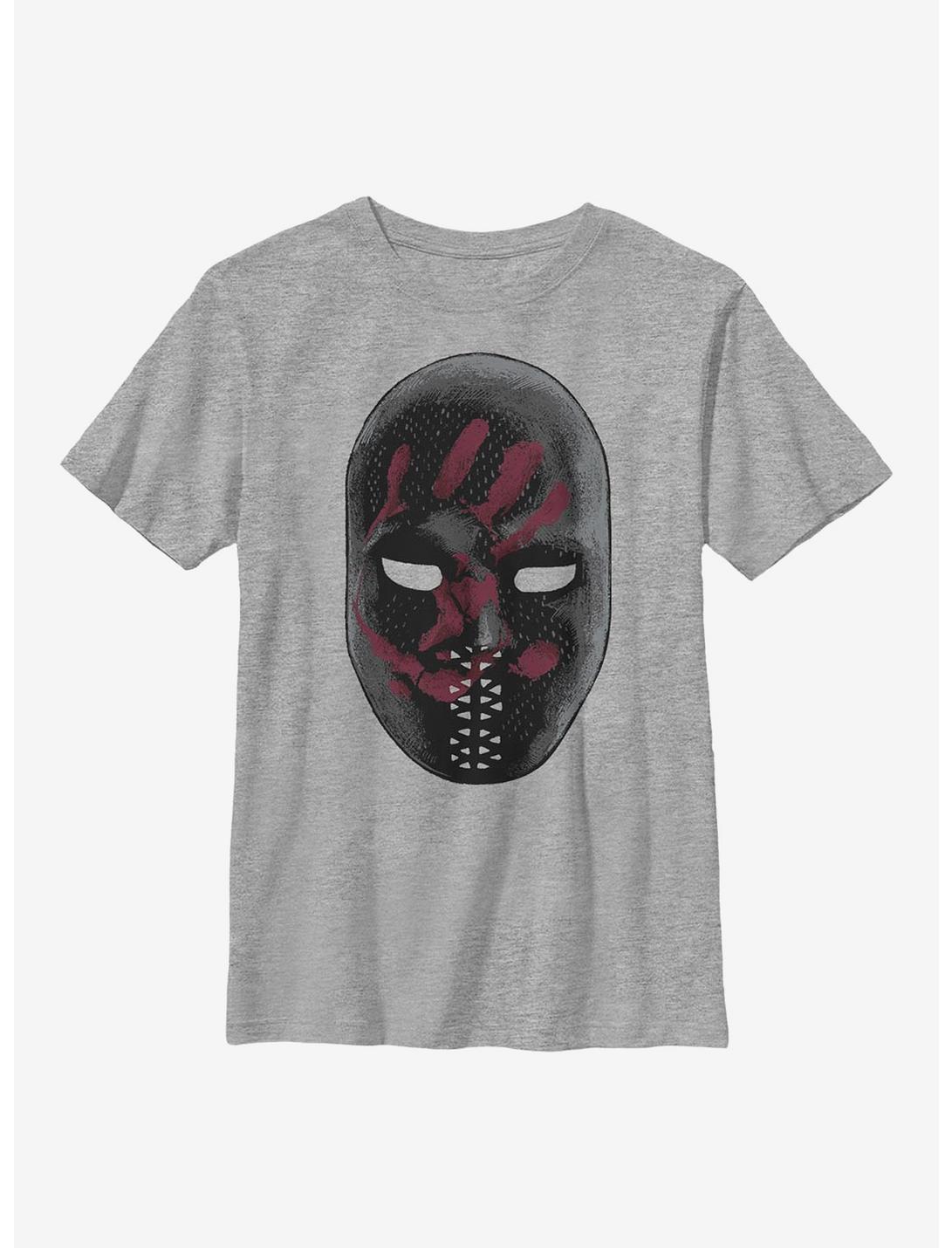 Marvel The Falcon And The Winter Soldier Large Mask Youth T-Shirt, ATH HTR, hi-res