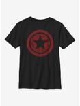 Marvel The Falcon And The Winter Soldier Red Shield Youth T-Shirt, BLACK, hi-res