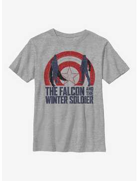Marvel The Falcon And The Winter Soldier Shield Sun Youth T-Shirt, , hi-res