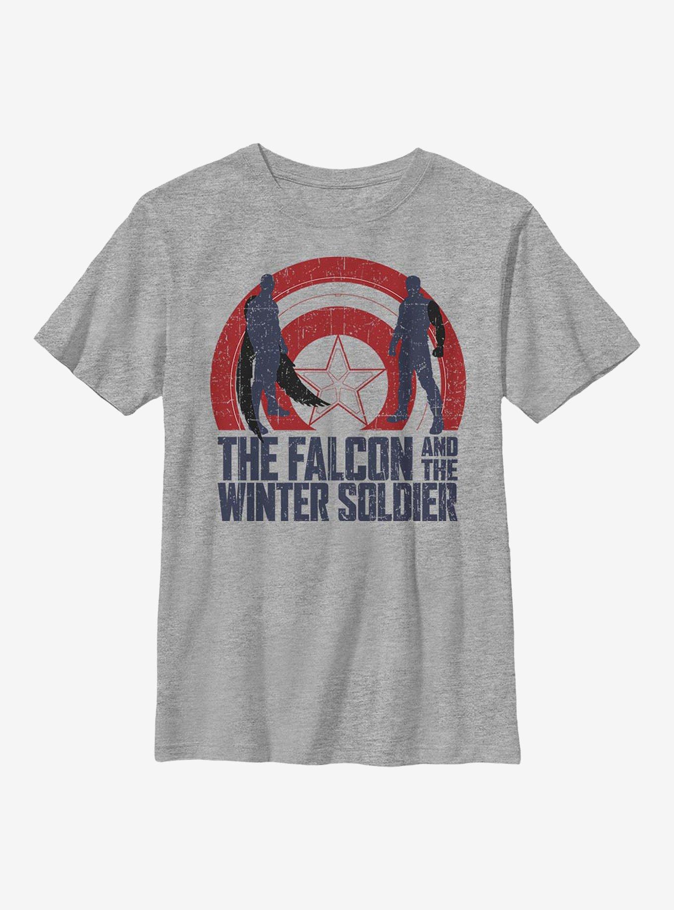 Marvel The Falcon And The Winter Soldier Shield Sun Youth T-Shirt, , hi-res