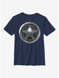 Marvel The Falcon And The Winter Soldier Soldier Logo Youth T-Shirt, NAVY, hi-res