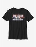 Marvel The Falcon And The Winter Soldier Spray Paint Youth T-Shirt, BLACK, hi-res