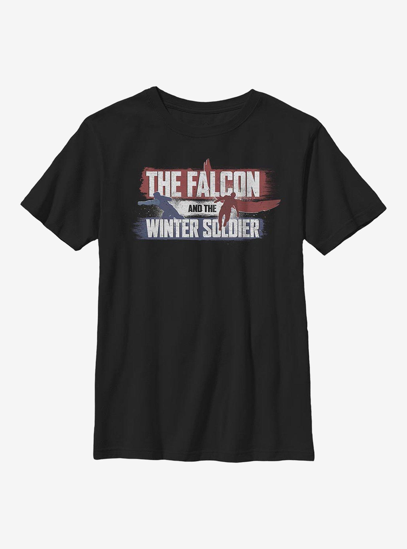 Marvel The Falcon And The Winter Soldier Spray Paint Youth T-Shirt, , hi-res