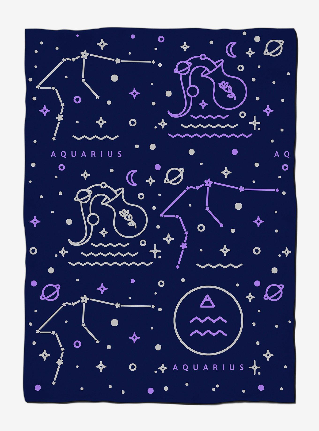 Aquarius Astrology Weighted Blanket