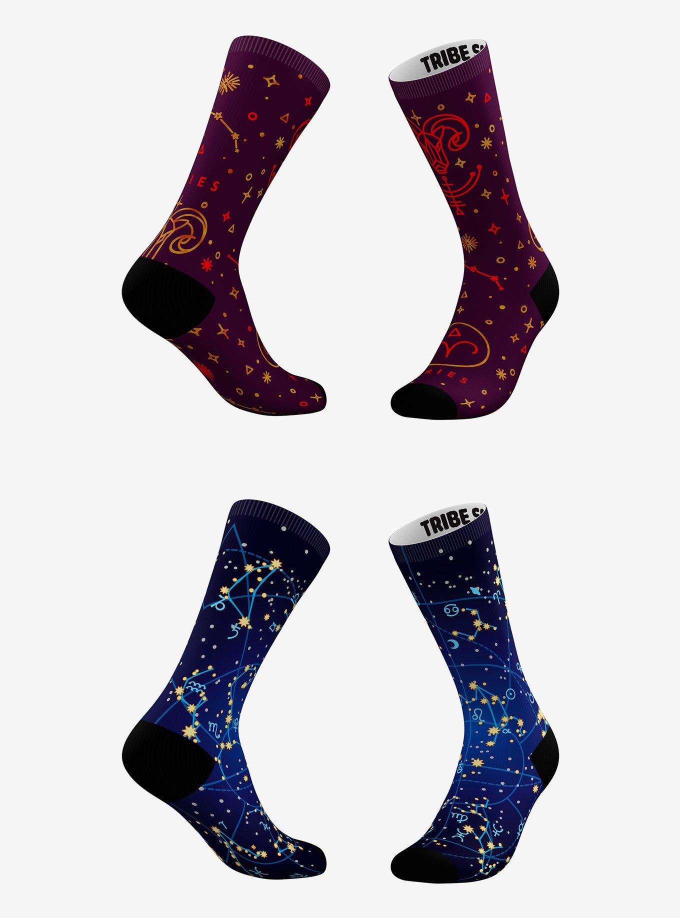 Aries Astrology Socks 2 Pack, , hi-res