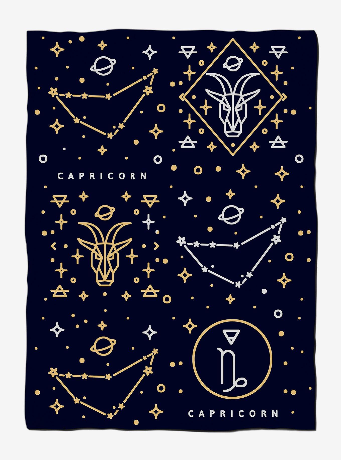 Capricorn Astrology Weighted Blanket, , hi-res