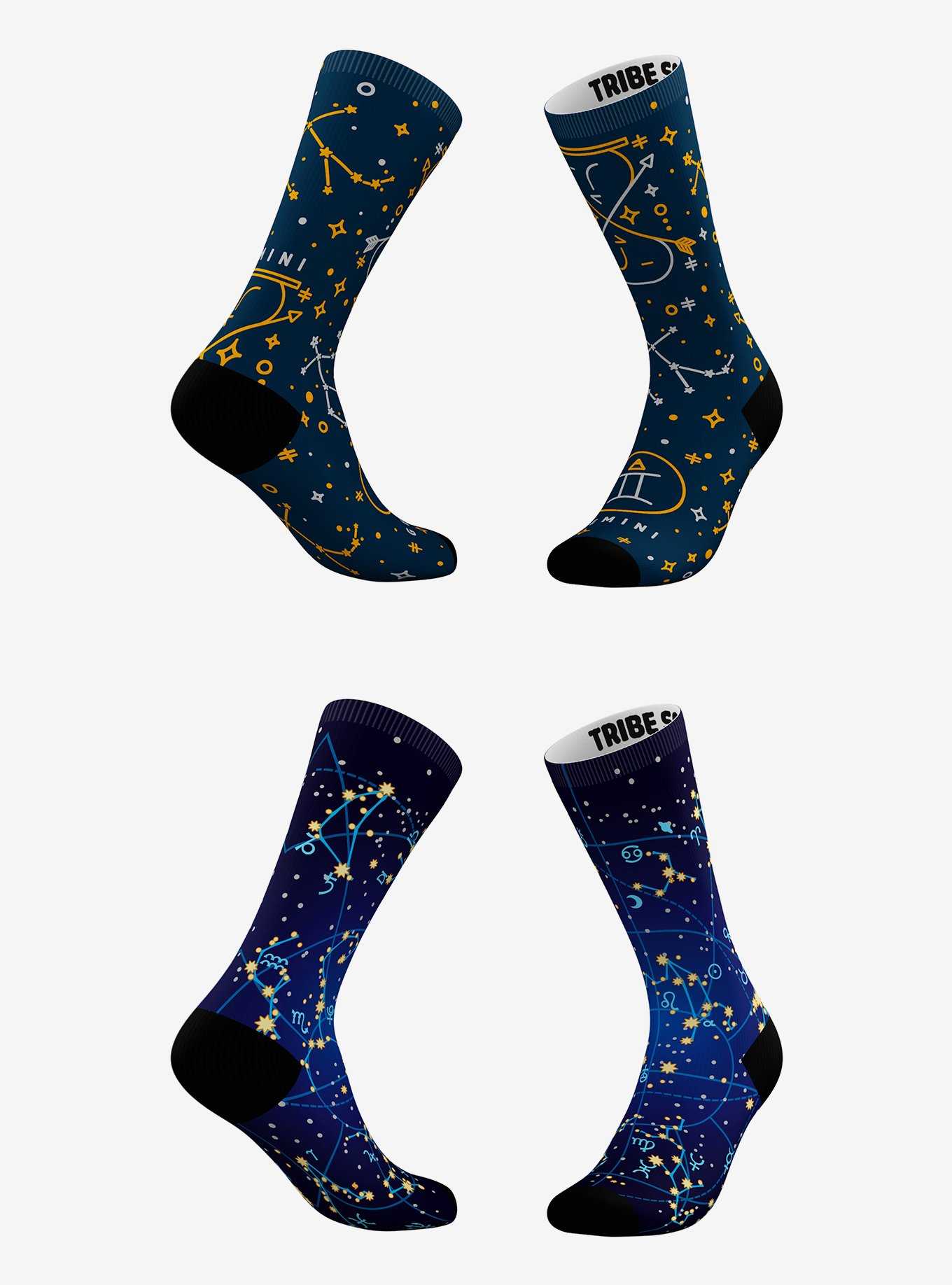 Gemini Astrology Socks 2 Pack, , hi-res