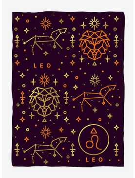 Leo Astrology Weighted Blanket, , hi-res