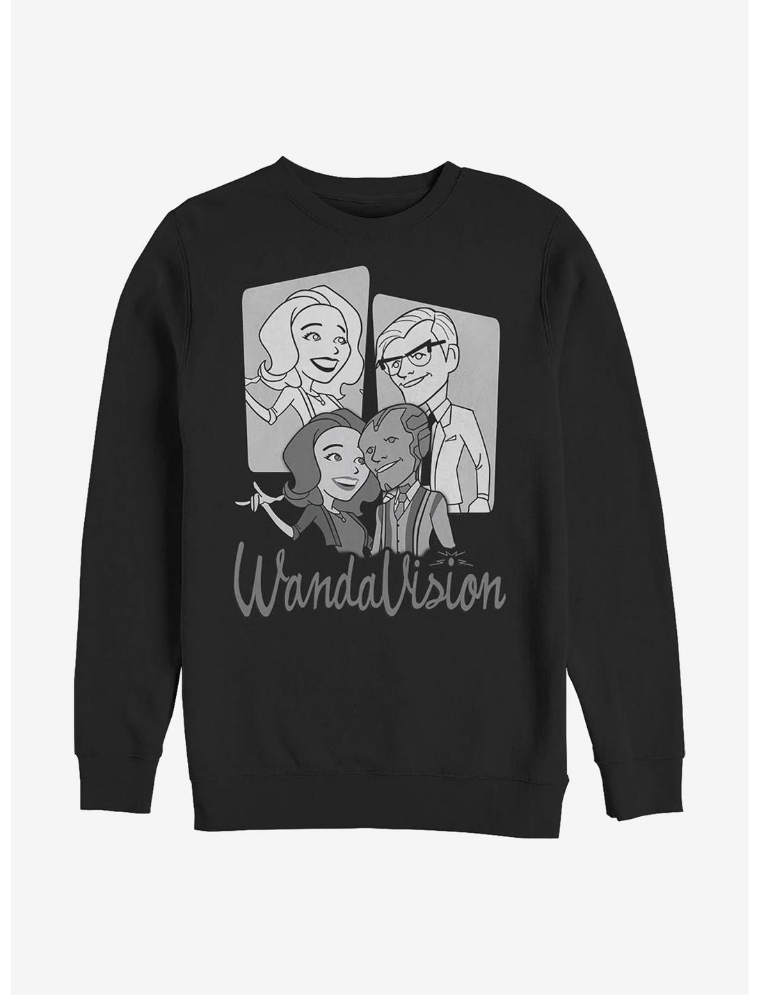 Marvel WandaVision Character Panels Sweatshirt, BLACK, hi-res
