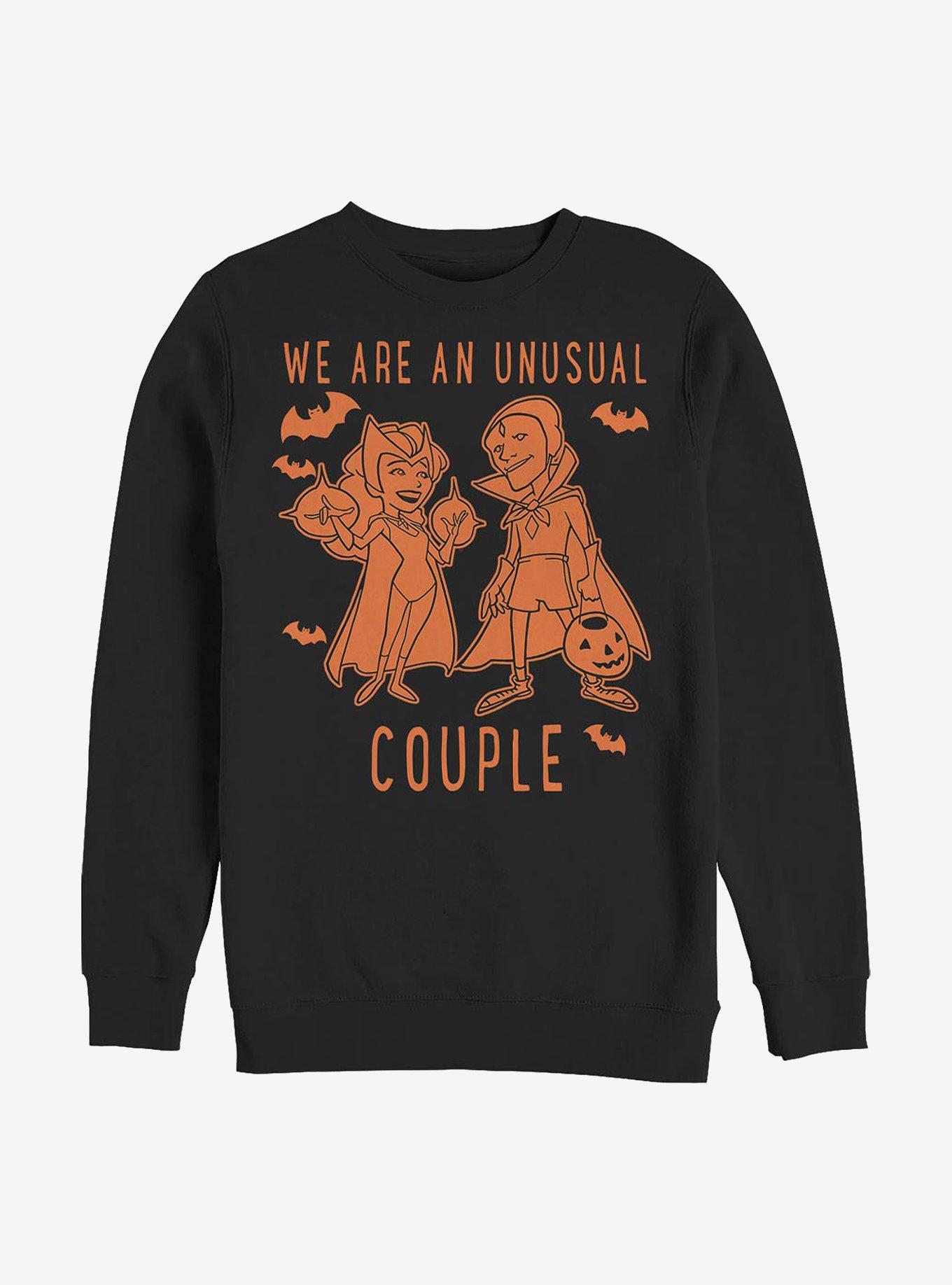 Marvel WandaVision Unusual Couple Halloween Sweatshirt, BLACK, hi-res