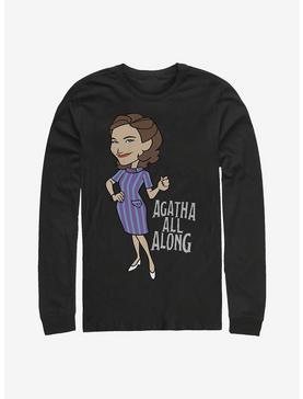 Marvel WandaVision Cartoon Agatha Long-Sleeve T-Shirt, , hi-res