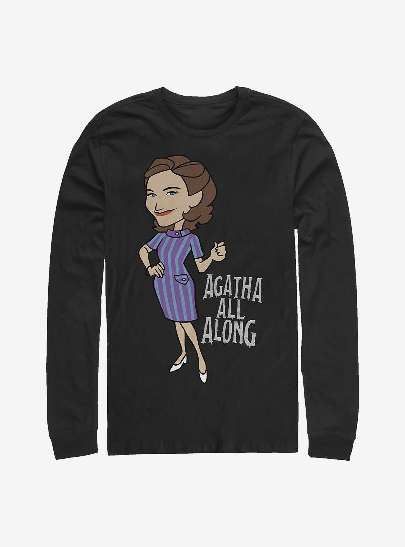 Marvel WandaVision Cartoon Agatha Long-Sleeve T-Shirt, , hi-res