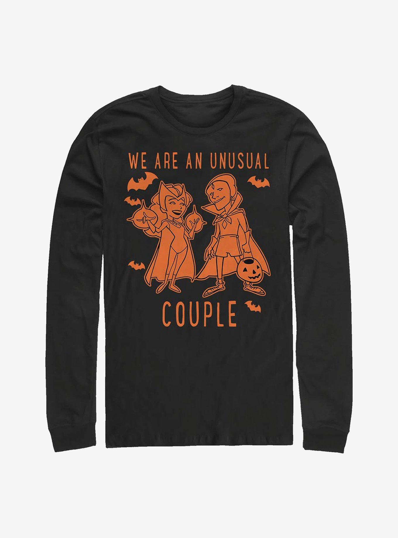 Marvel WandaVision Unusual Couple Halloween Long-Sleeve T-Shirt, BLACK, hi-res