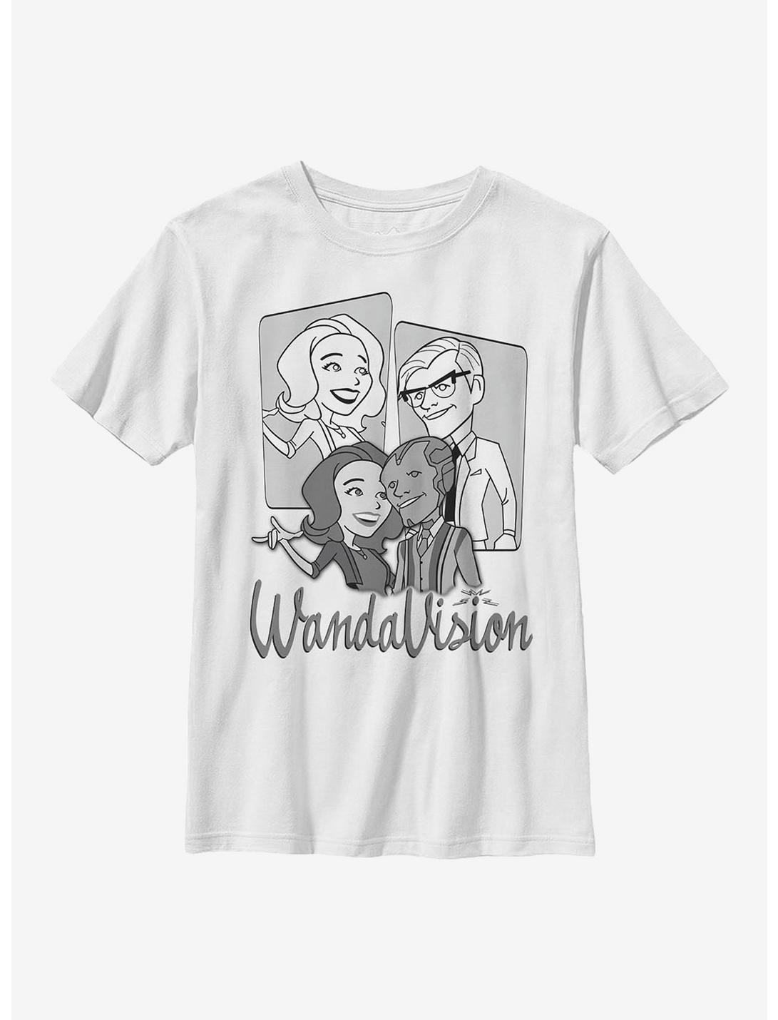 Marvel WandaVision Character Panels Youth T-Shirt, WHITE, hi-res