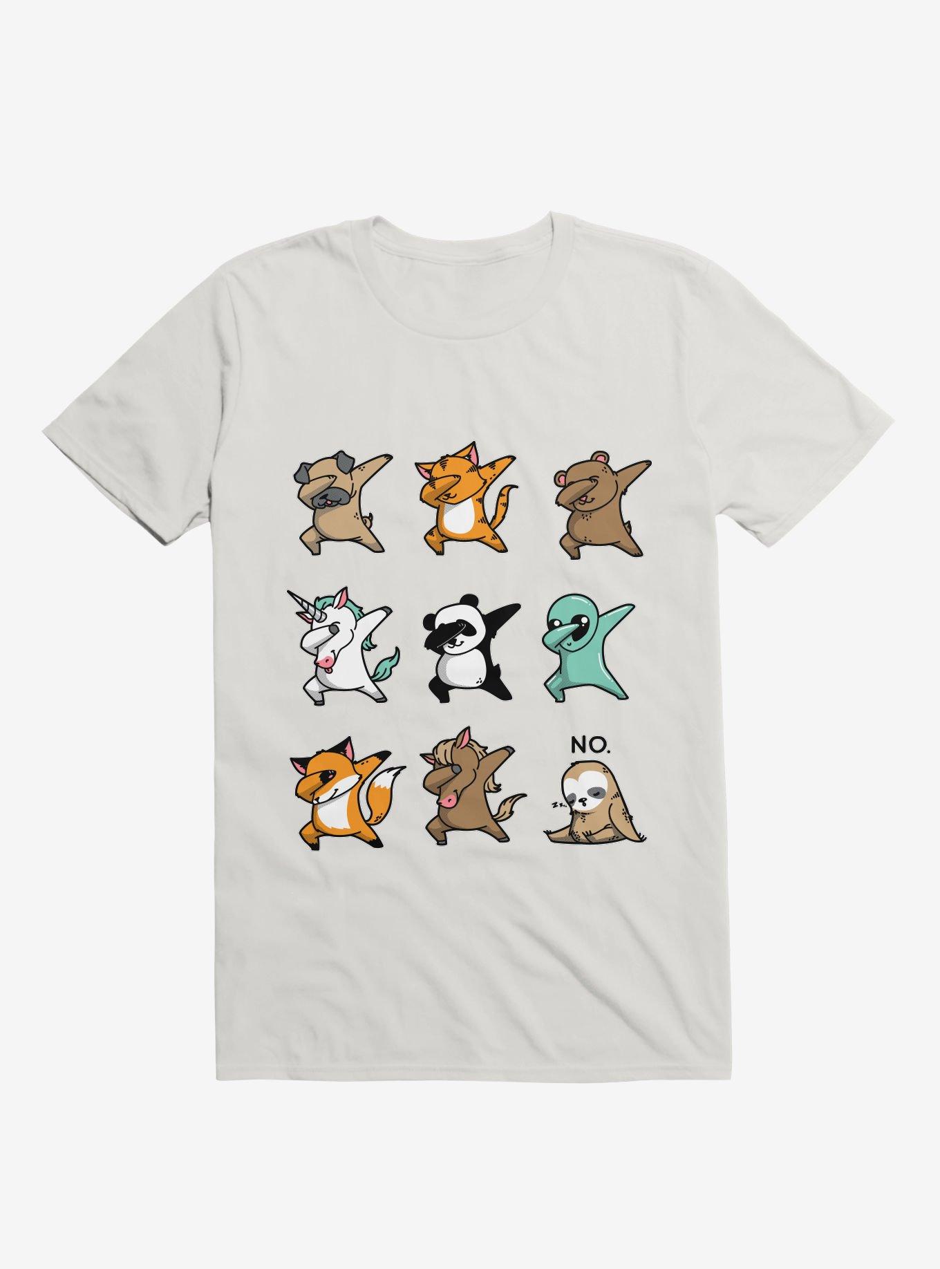Dabbing Party White T-Shirt, WHITE, hi-res