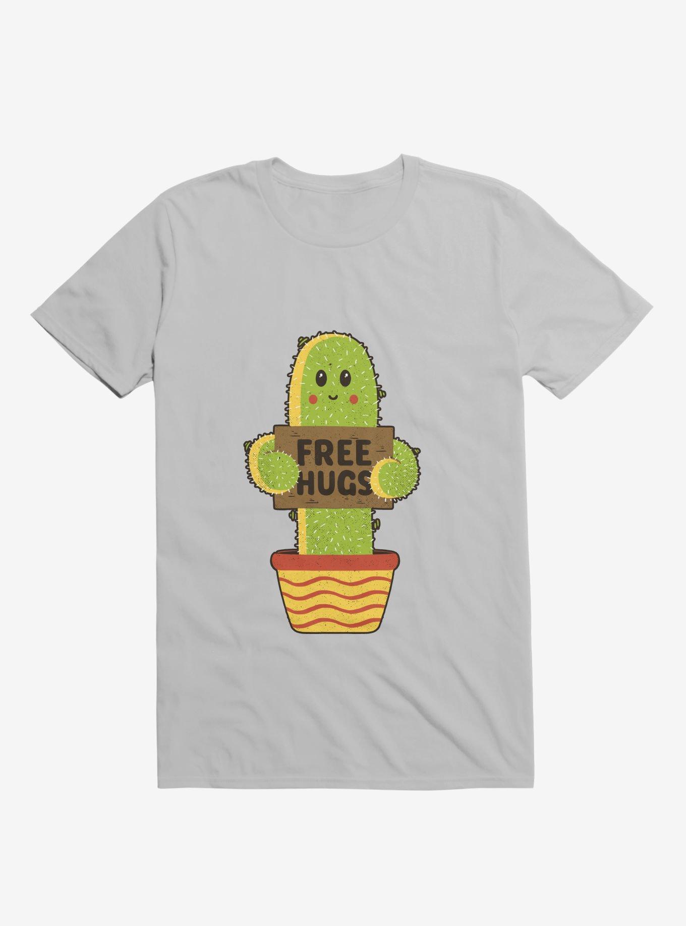 Free Hugs Cactus Ice Grey T-Shirt, , hi-res