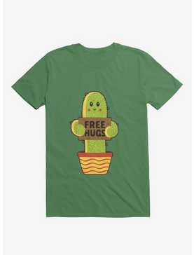 Free Hugs Cactus Kelly Green T-Shirt, , hi-res