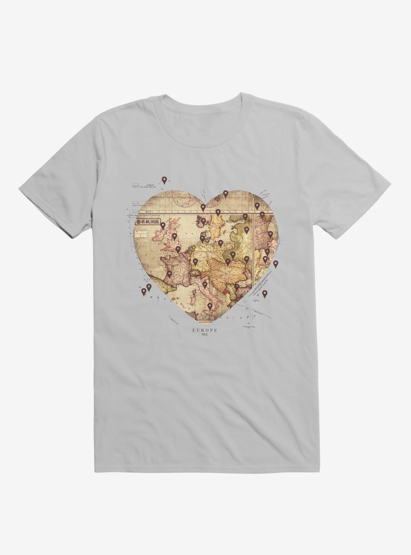 Love To Travel Ice Grey T-Shirt, , hi-res