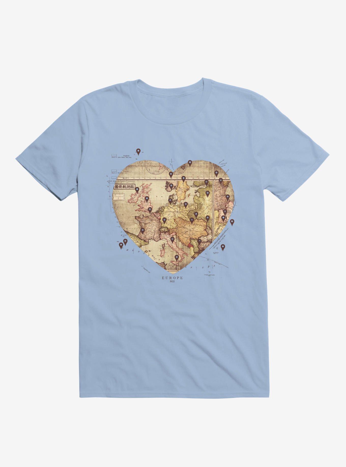 Love To Travel Light Blue T-Shirt, LIGHT BLUE, hi-res