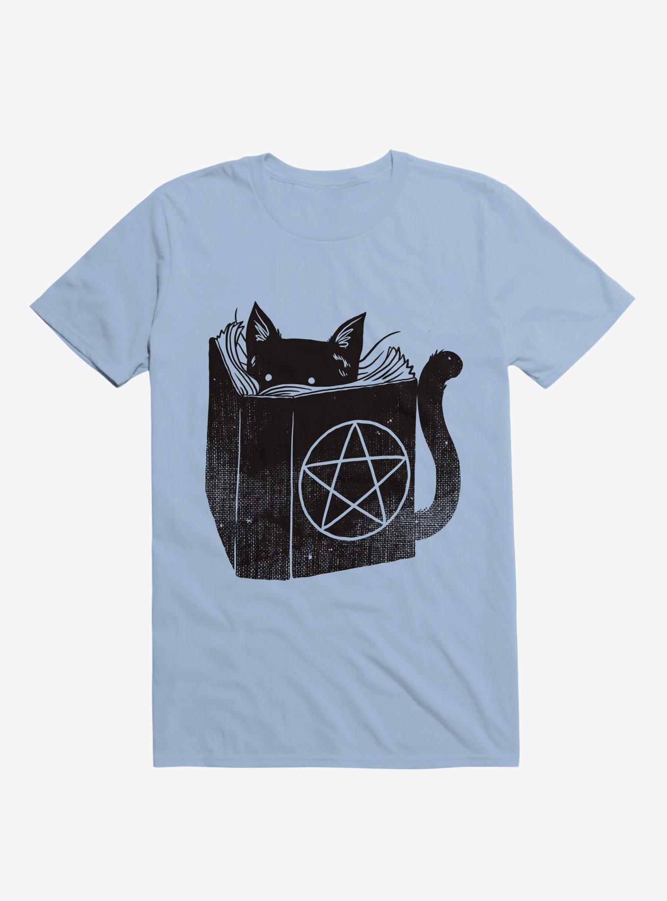 Satanicat T-Shirt, LIGHT BLUE, hi-res
