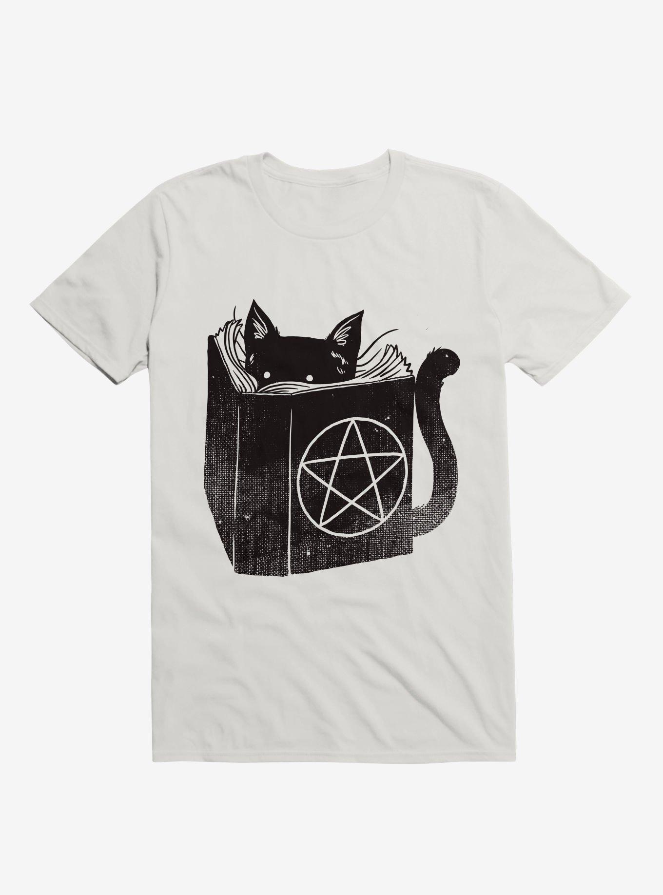 Satanicat T-Shirt, WHITE, hi-res