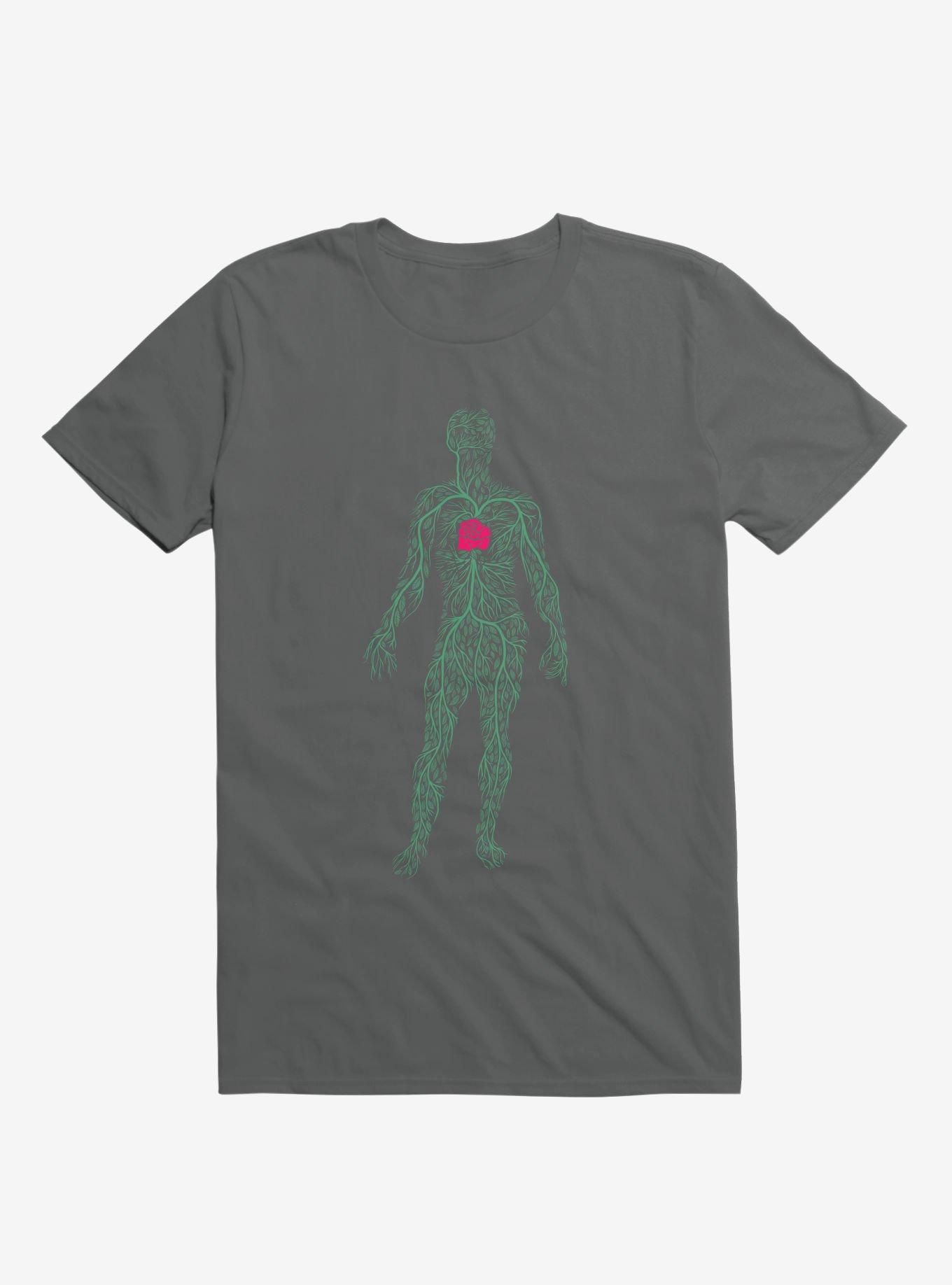 Spring Heart T-Shirt, CHARCOAL, hi-res