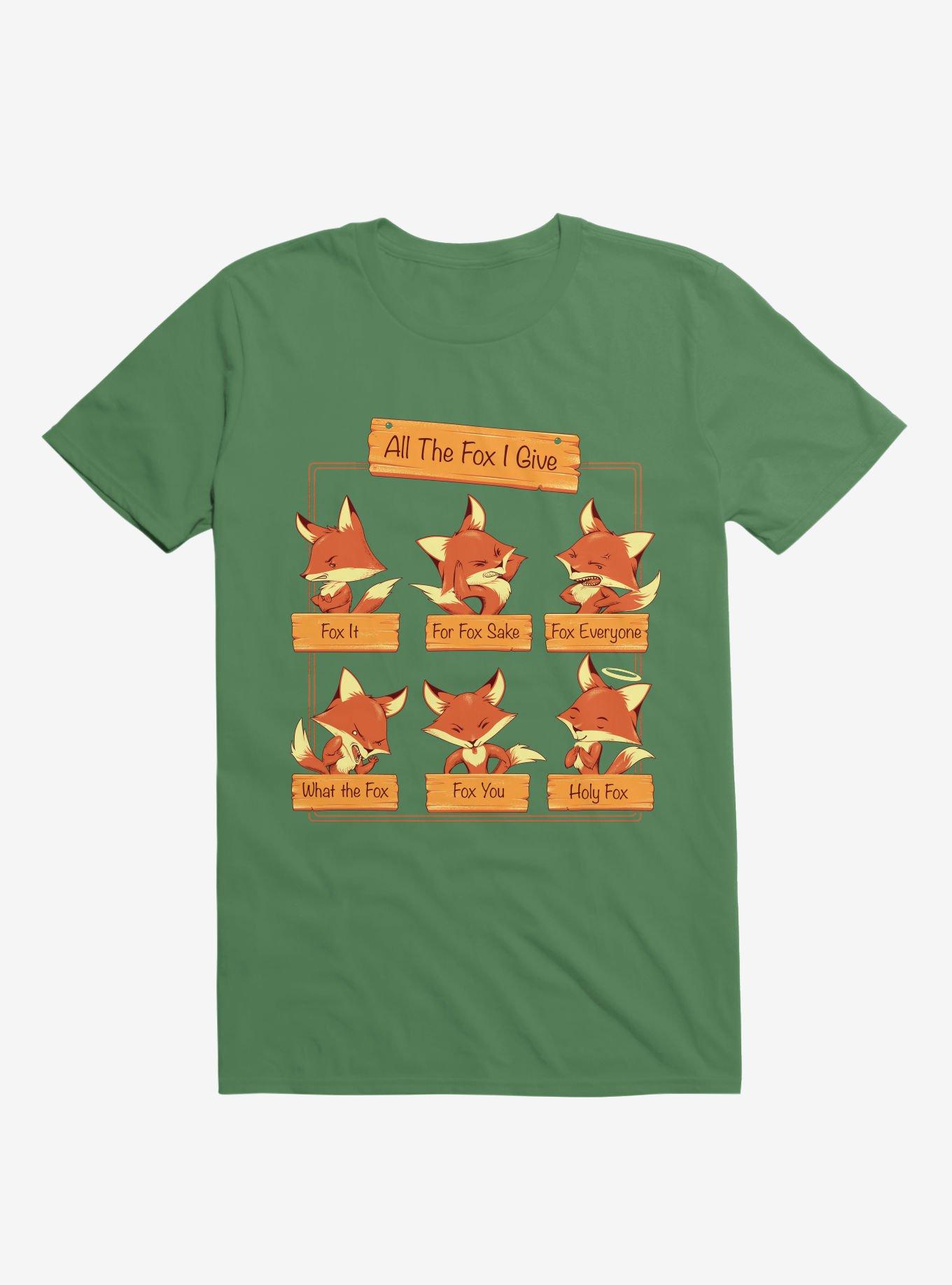 All The Fox I Give Kelly Green T-Shirt, , hi-res