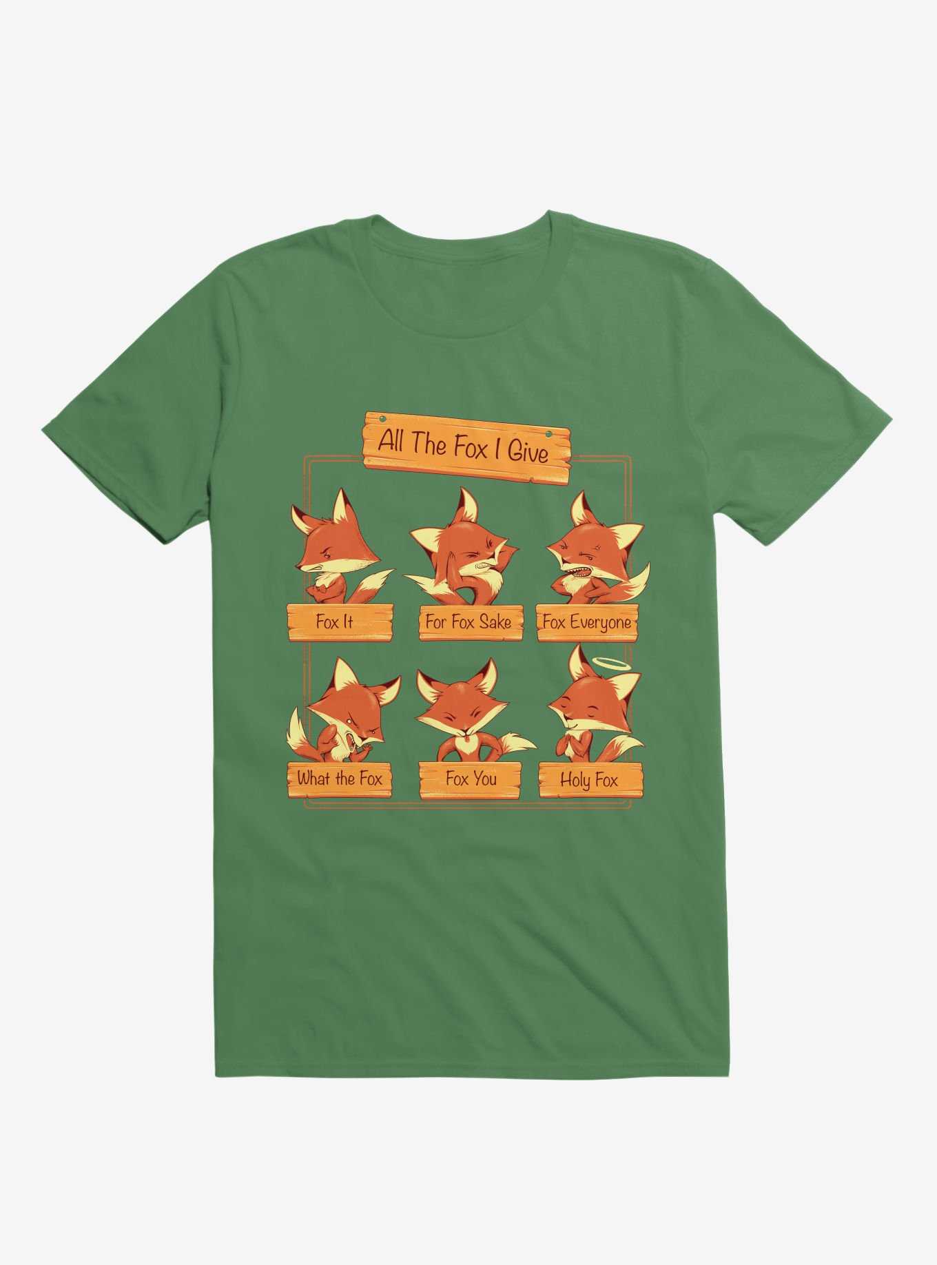 All The Fox I Give Kelly Green T-Shirt, , hi-res