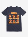 All The Fox I Give Navy Blue T-Shirt, NAVY, hi-res