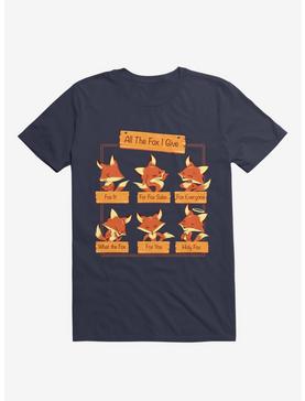 All The Fox I Give Navy Blue T-Shirt, , hi-res