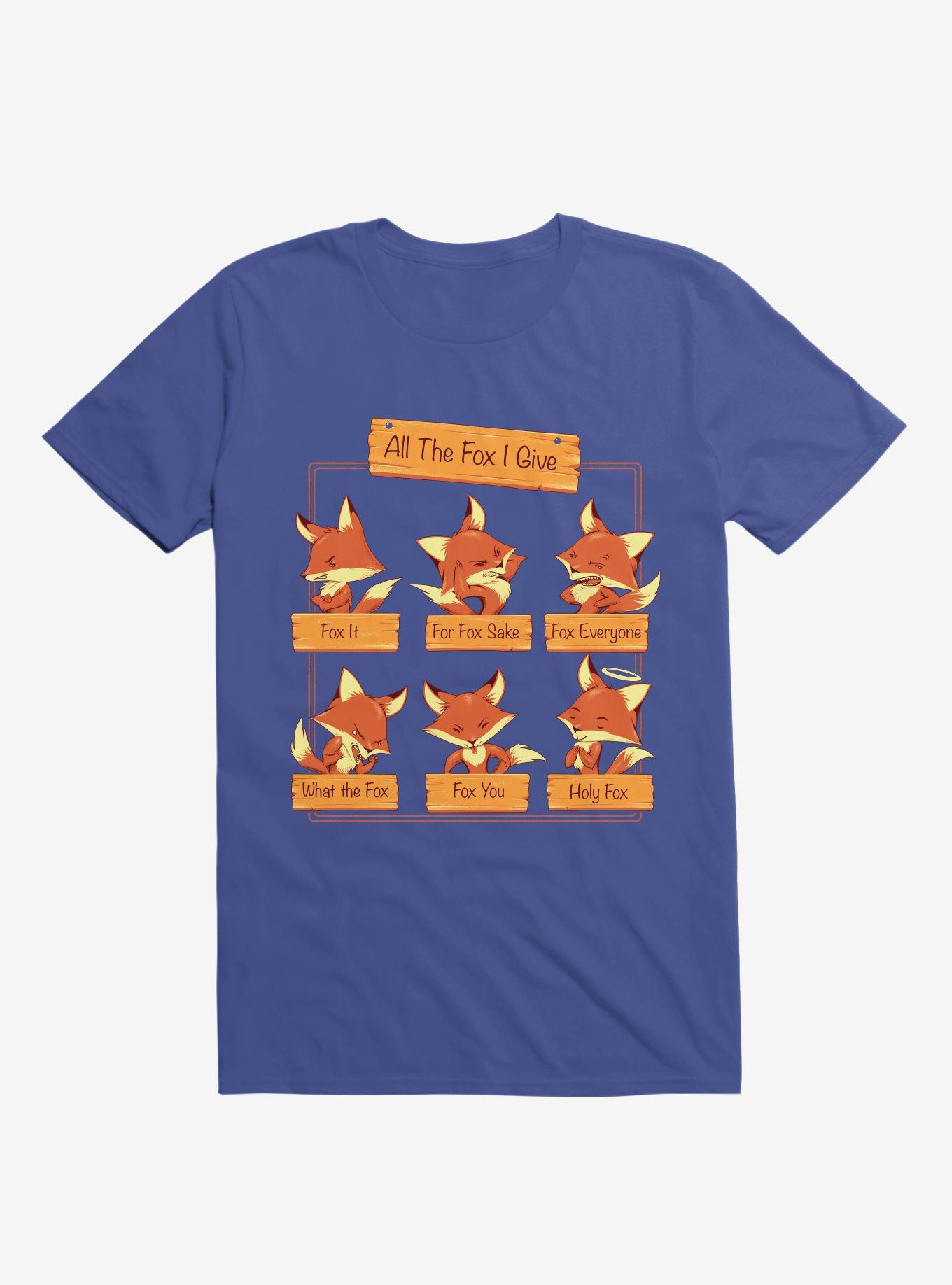 All The Fox I Give Royal Blue T-Shirt, ROYAL, hi-res