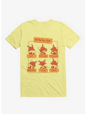 All The Fox I Give Corn Silk Yellow T-Shirt, , hi-res