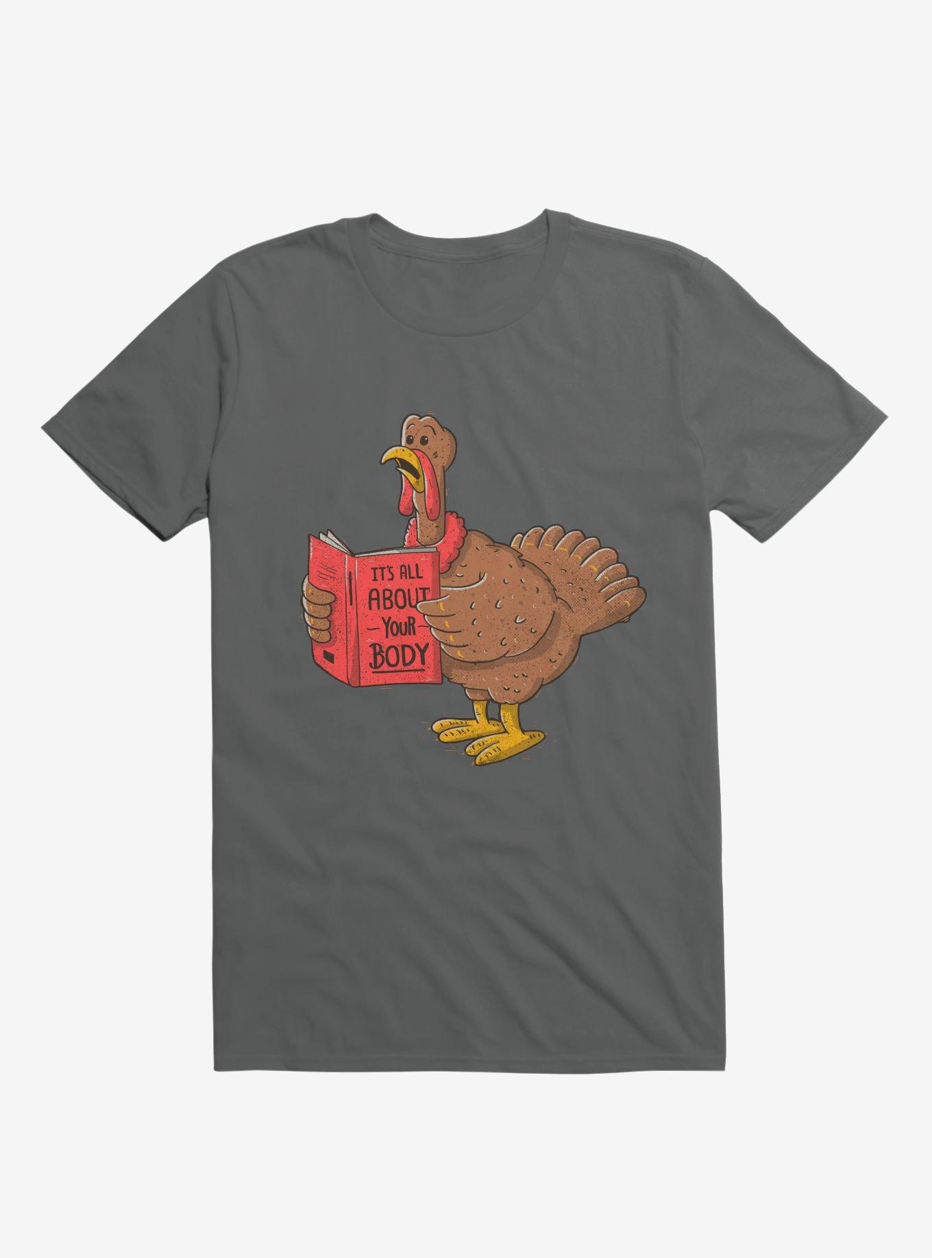 It's All About Your Body Turkey Charcoal Grey T-Shirt, , hi-res