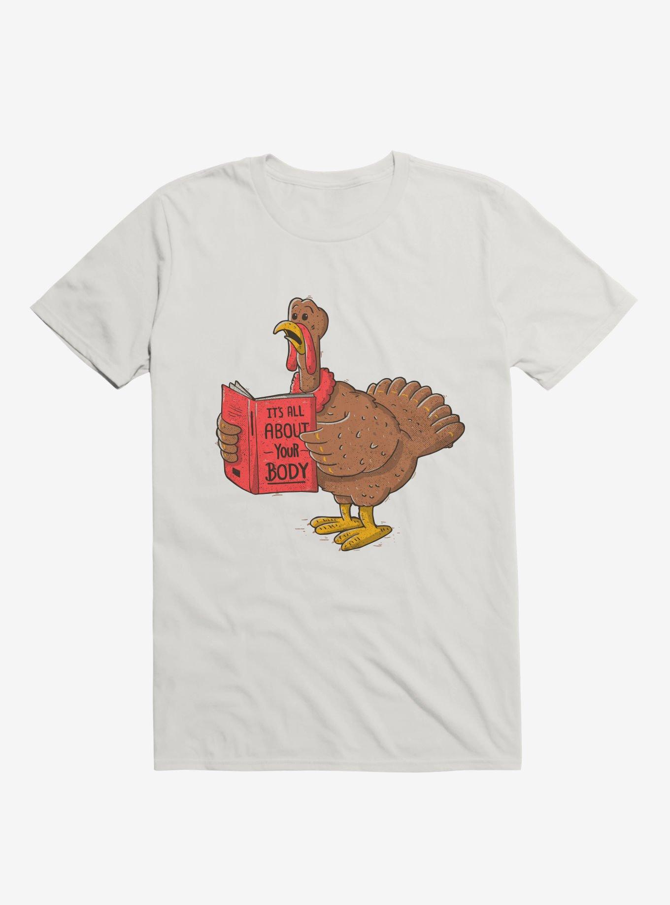 It's All About Your Body Turkey White T-Shirt, , hi-res