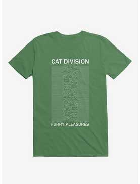 Cat Division Sans Serif Kelly Green T-Shirt, , hi-res