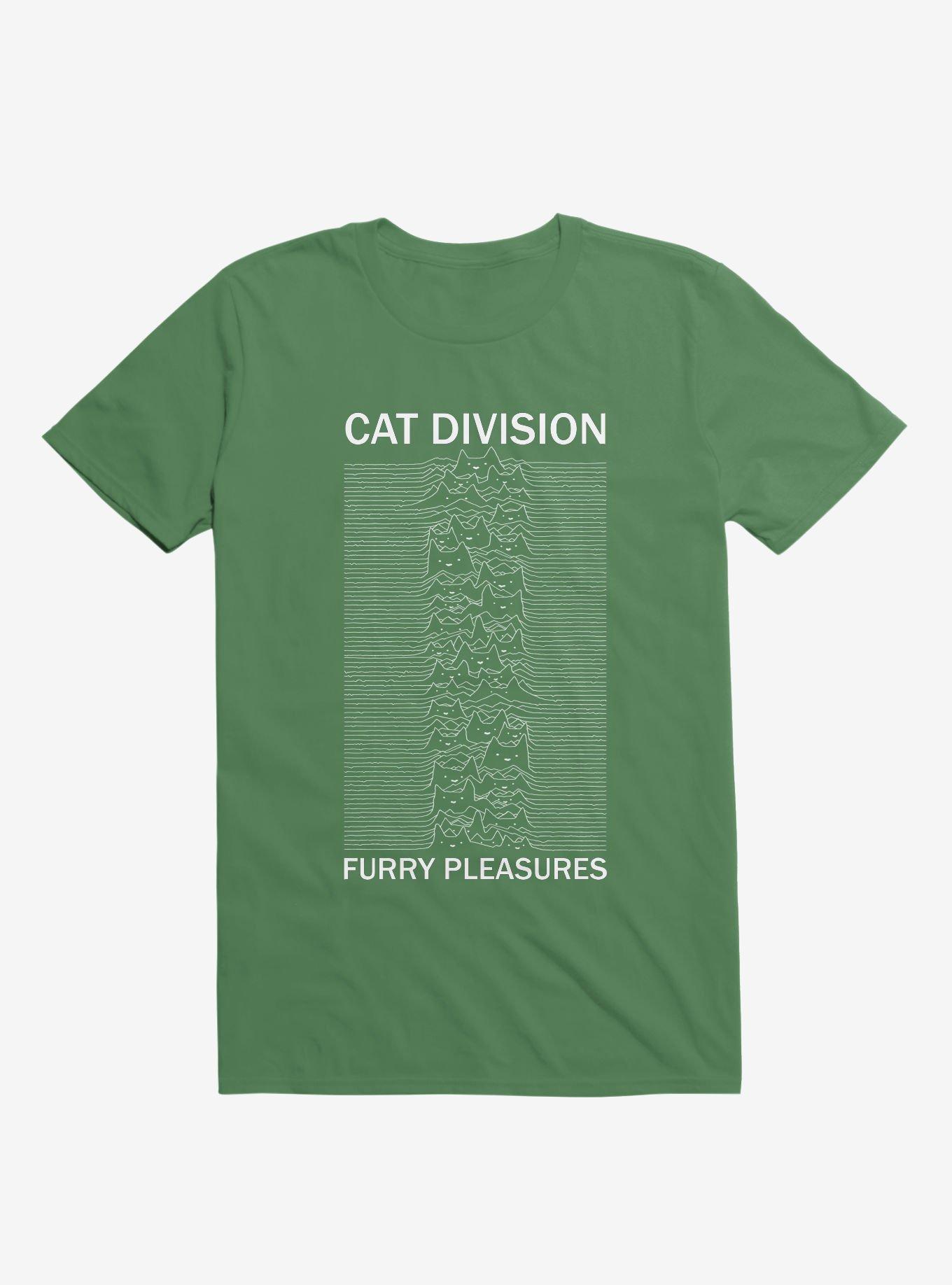 Cat Division Sans Serif Kelly Green T-Shirt, , hi-res