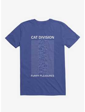 Cat Division Sans Serif Royal Blue T-Shirt, , hi-res