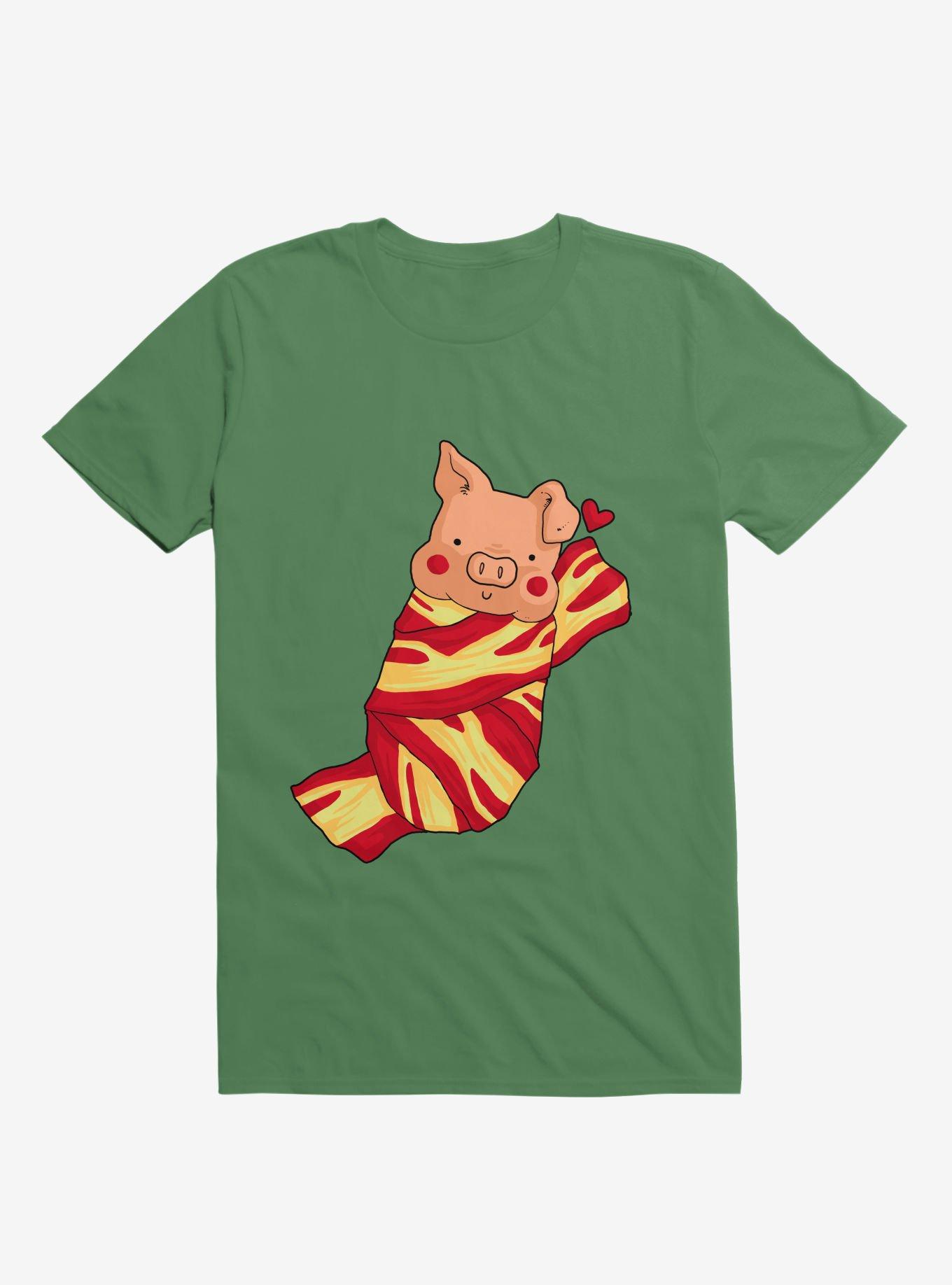 Comfie Pig Kelly Green T-Shirt, , hi-res