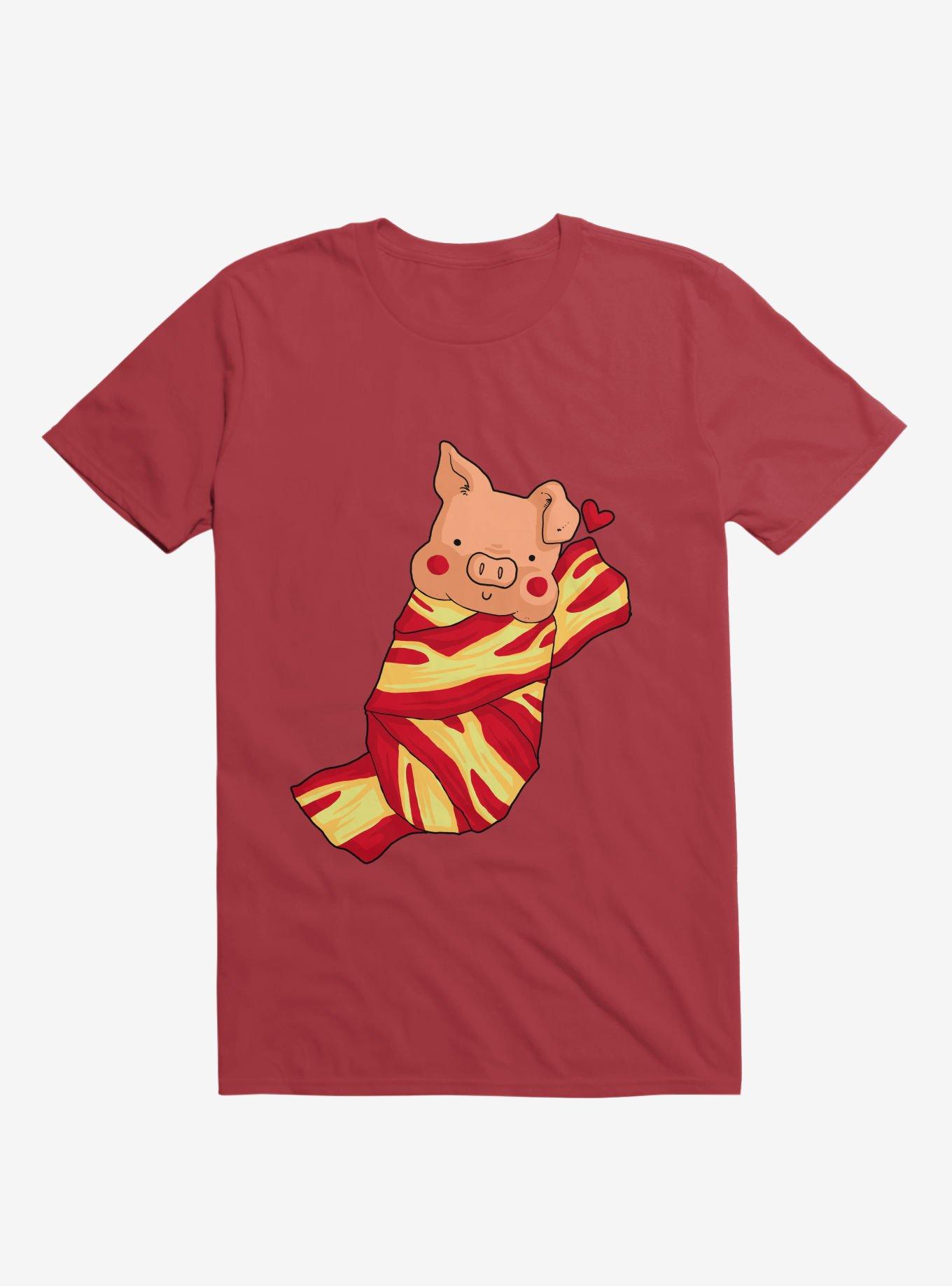 Comfie Pig Red T-Shirt, , hi-res