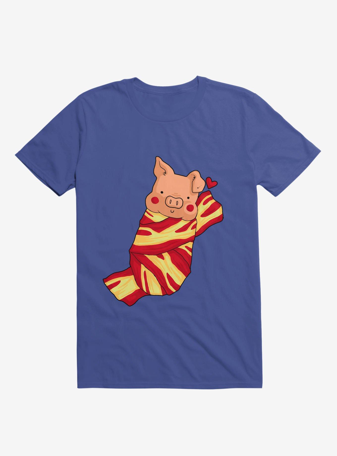 Comfie Pig Royal Blue T-Shirt, , hi-res