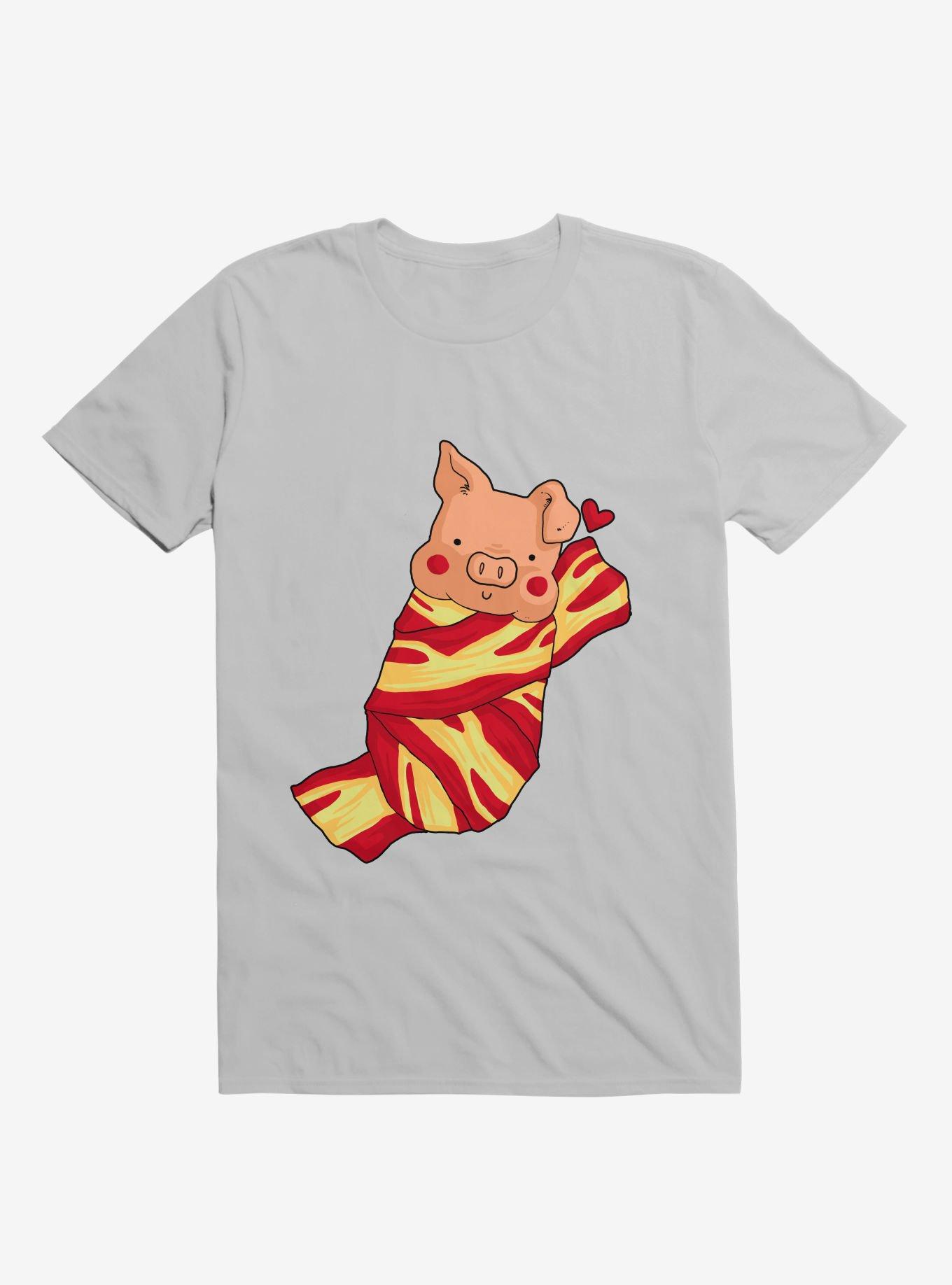 Comfie Pig Ice Grey T-Shirt, , hi-res