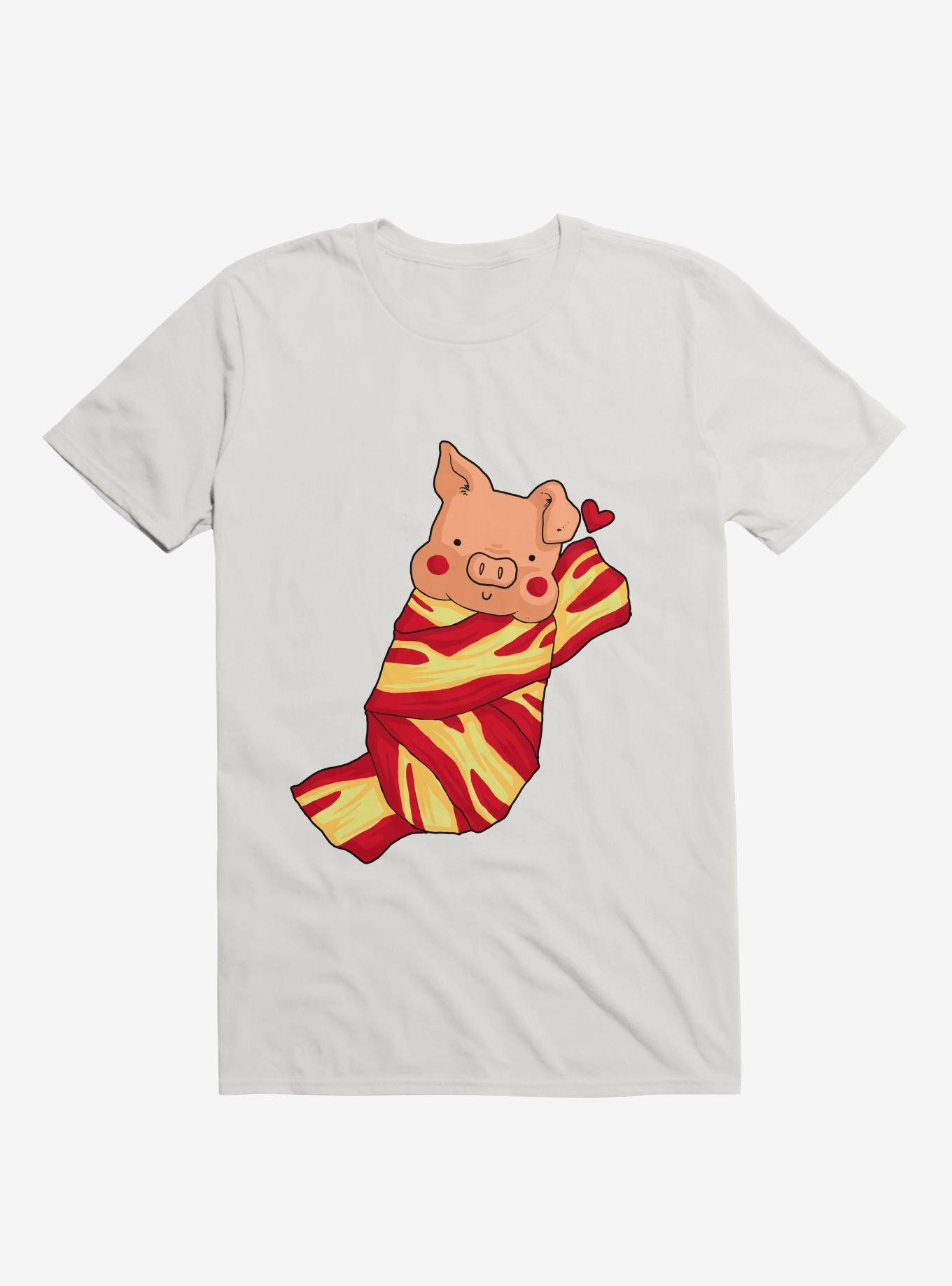 Comfie Pig White T-Shirt, , hi-res