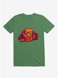 Feed Me And Tell Me I'm Smart Cat Kelly Green T-Shirt, KELLY GREEN, hi-res