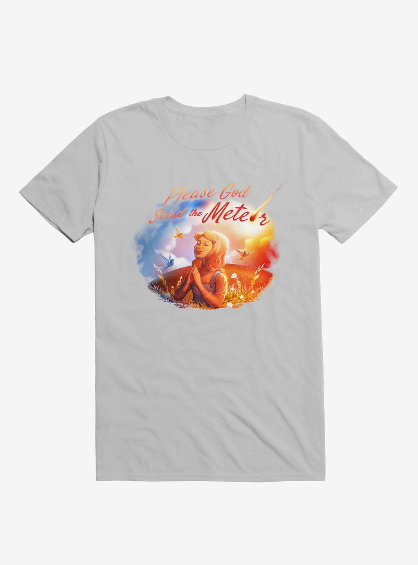 Please God Send The Meteor Ice Grey T-Shirt, ICE GREY, hi-res