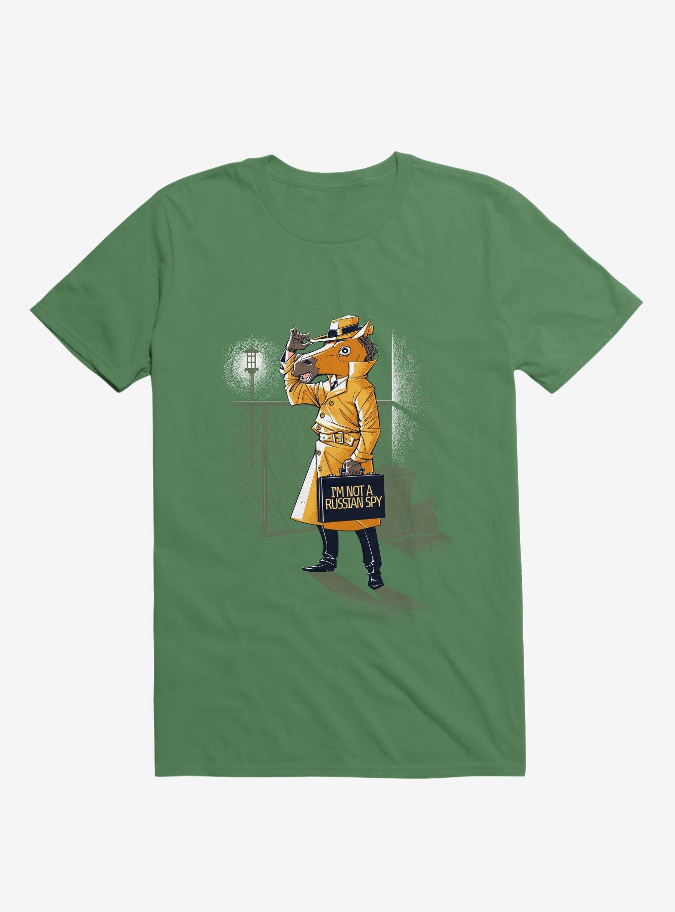 I'm Not A Russian Spy T-Shirt, KELLY GREEN, hi-res