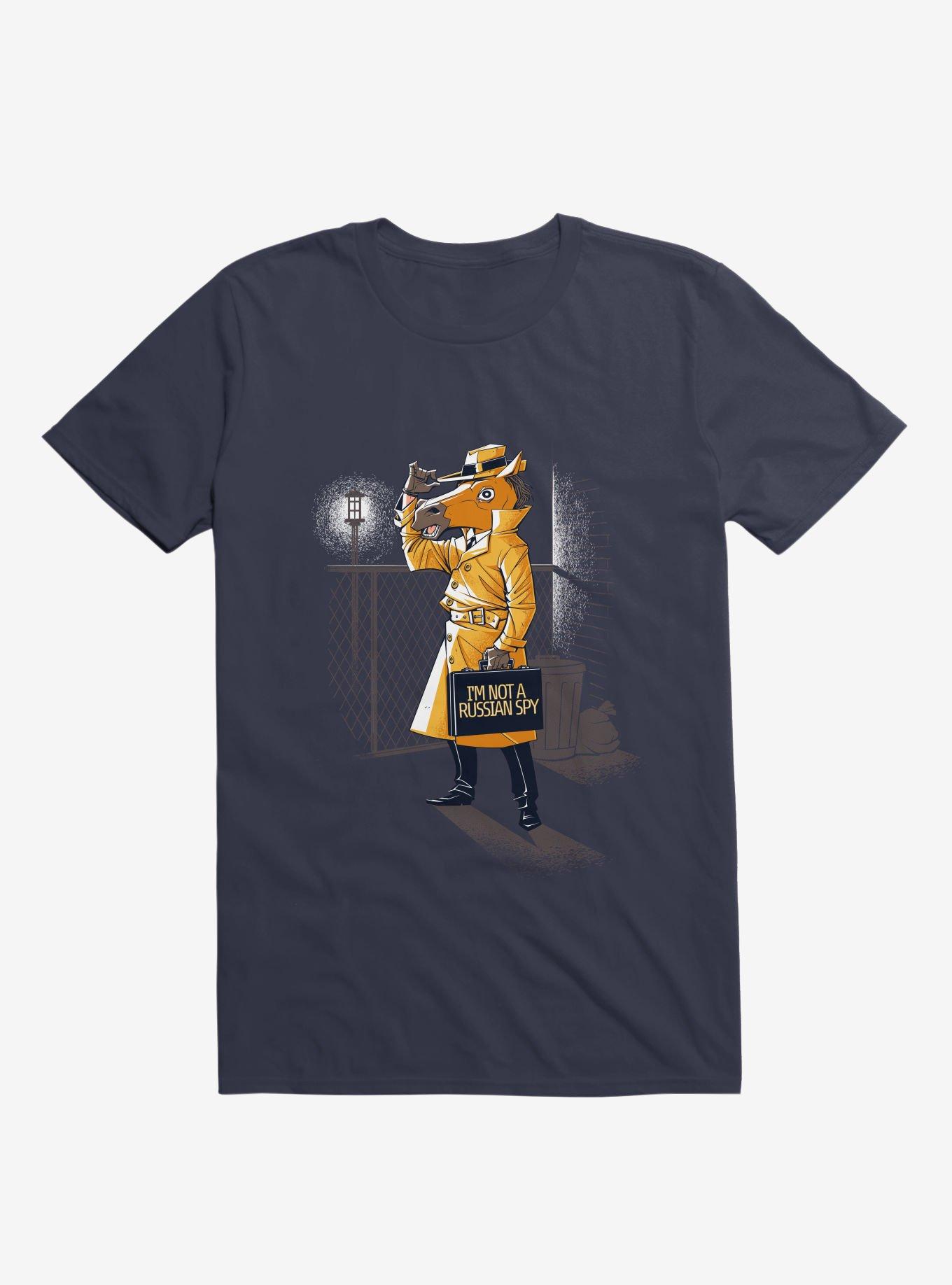 I'm Not A Russian Spy T-Shirt, NAVY, hi-res
