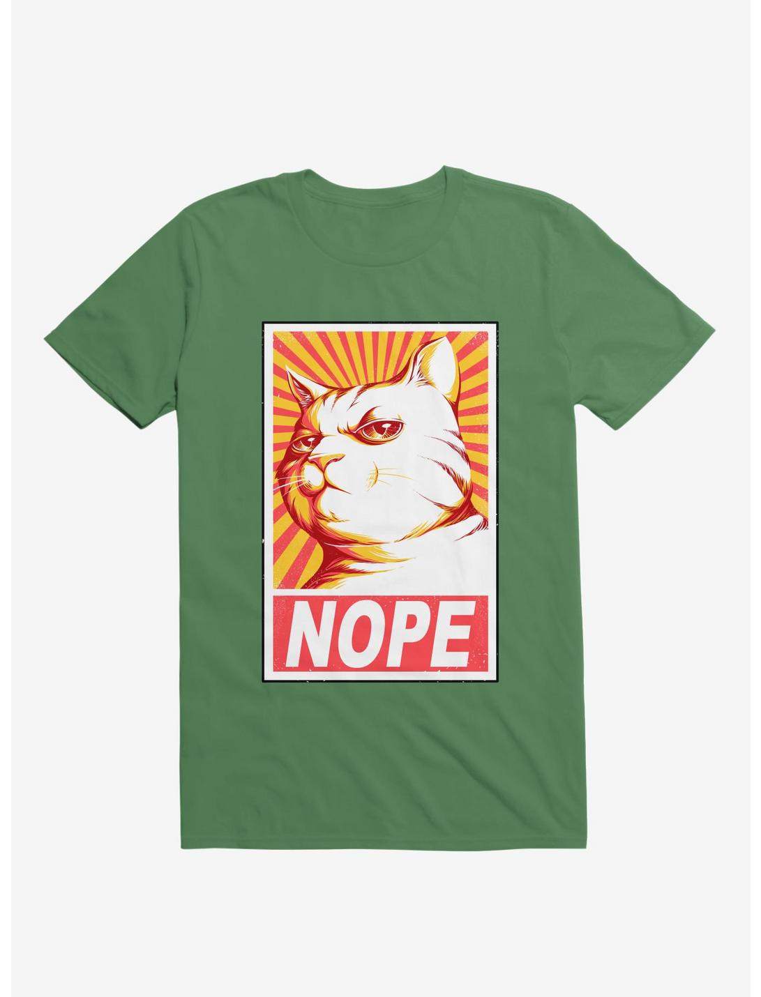 Obey Cats T-Shirt, KELLY GREEN, hi-res