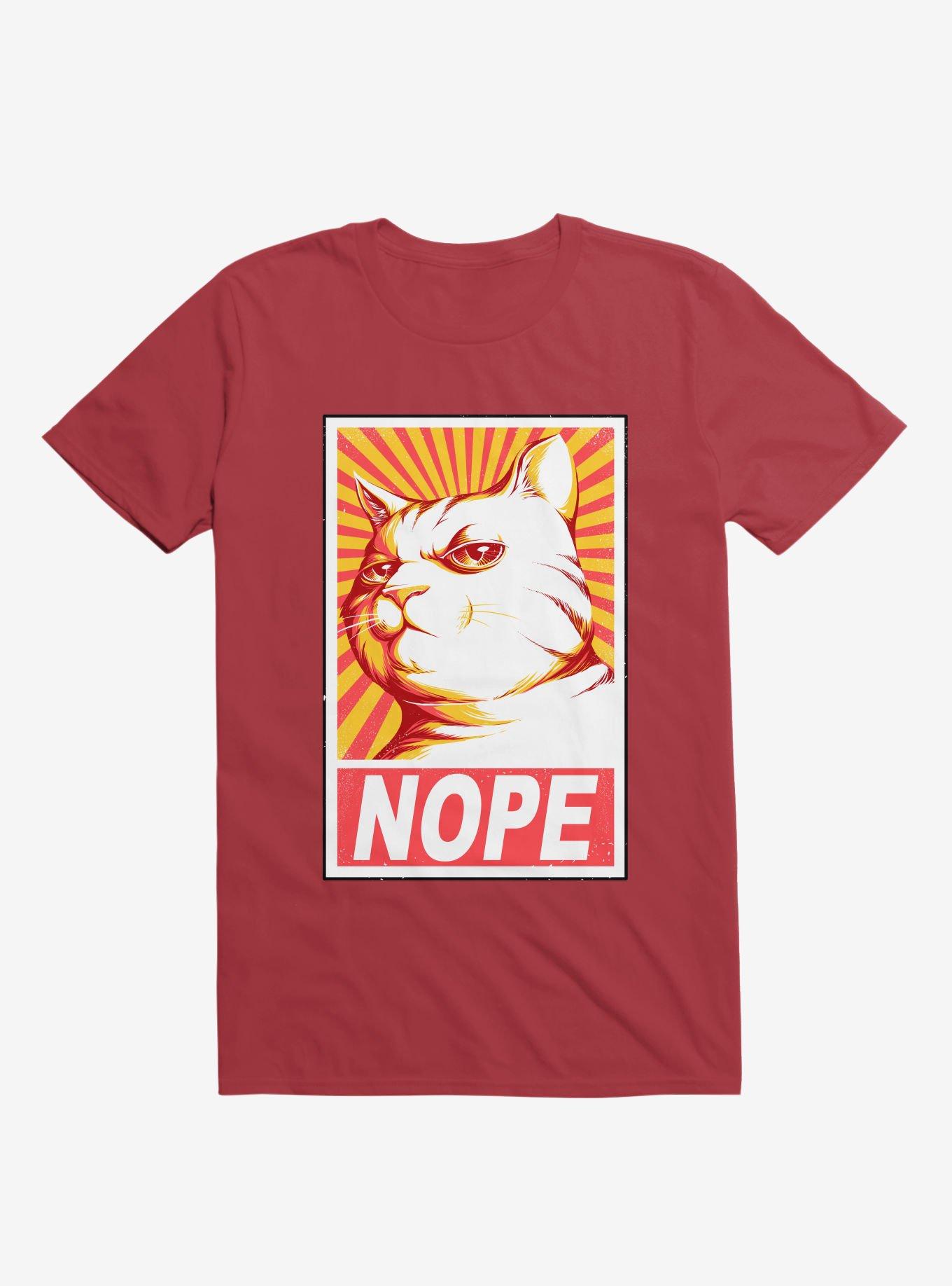 Obey Cats T-Shirt, RED, hi-res